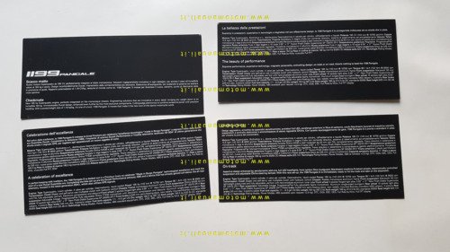 DuCATI 1199 Panigale - Panigale Tricolore 2012 depliant originale italiano