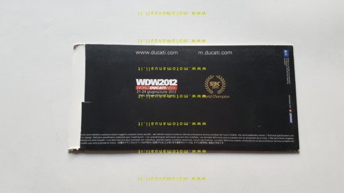 DuCATI 1199 Panigale - Panigale Tricolore 2012 depliant originale italiano