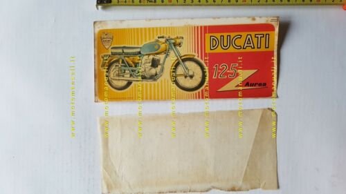 Ducati 125 Aurea 1961 vetrofania originale no depliant brochure window …