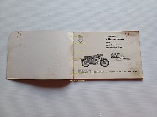 Ducati 125 Aurea catalogo ricambi originale italiano
