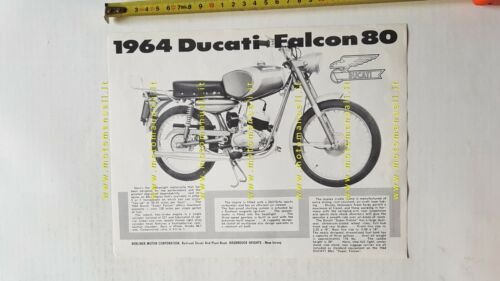 Ducati 125 Bronco - Falcon 80 1964 depliant originale USA