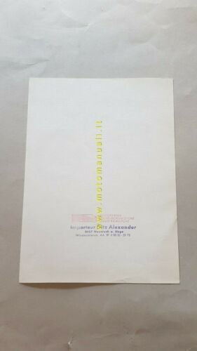 Ducati 125 Cadet/4 Lusso depliant originale moto brochure