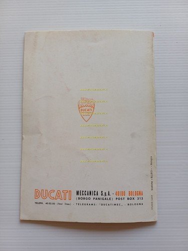 Ducati 125 Cadet 4 manuale uso manutenzione libretto originale INGLESE