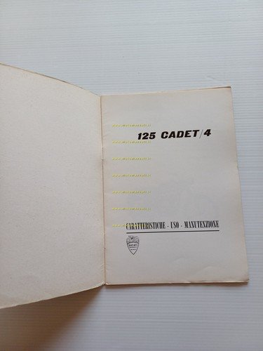 Ducati 125 Cadet 4 manuale uso manutenzione libretto originale ITALIANO