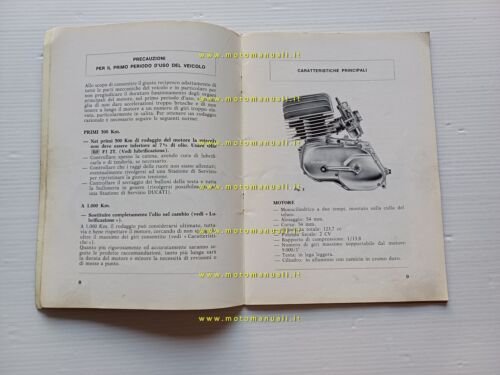 Ducati 125 Regolarit Enduro 1975 manuale uso libretto istruzioni originale