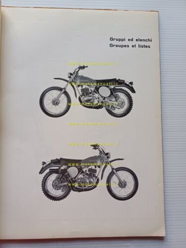 Ducati 125 Regolarità Enduro 1976 catalogo ricambi originale
