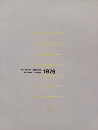 Ducati 125 Regolarità Enduro 1976 catalogo ricambi originale