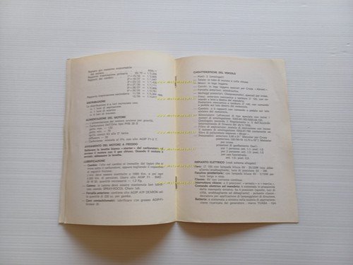 Ducati 125 Regolarità manuale uso manutenzione PROVVISORIO originale