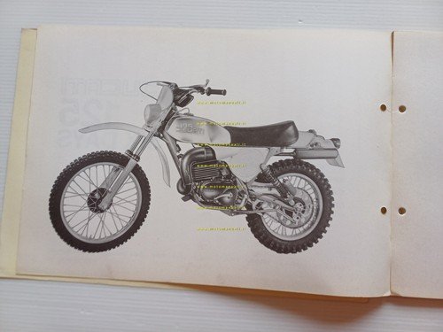 Ducati 125 Six Days 1977 catalogo ricambi originale