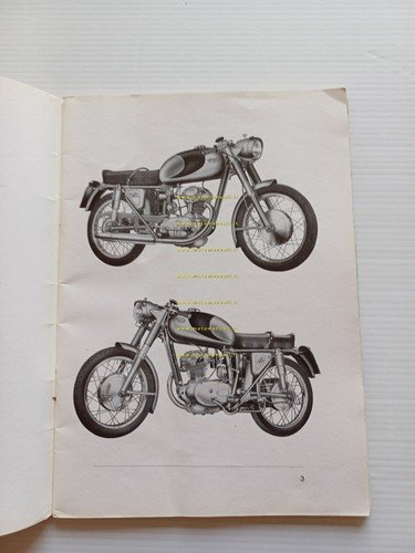 Ducati 125 Sport 1958 manuale uso manutenzione libretto originale SPAGNOLO
