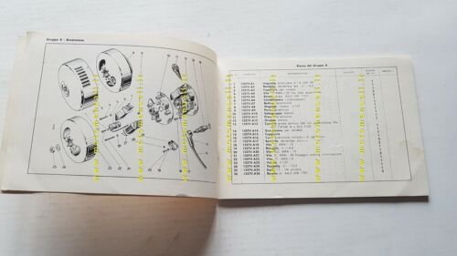 Ducati 125 TV 1956 1a serie catalogo ricambi originale moto …