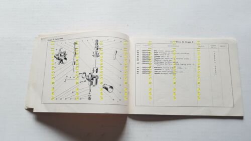 Ducati 125 TV 1956 1a serie catalogo ricambi originale moto …