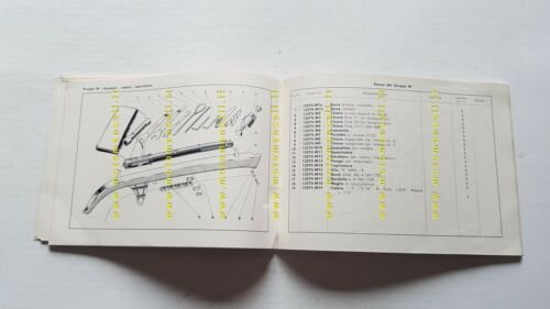 Ducati 125 TV 1956 1a serie catalogo ricambi originale moto …