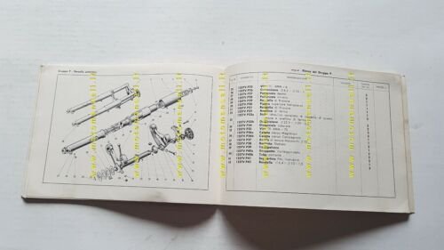 Ducati 125 TV 1956 1a serie catalogo ricambi originale moto …