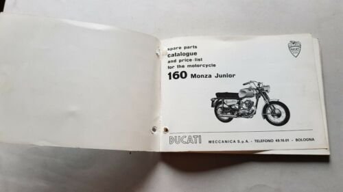 Ducati 160 Monza Junior 1966 catalogo ricambi originale per USA …