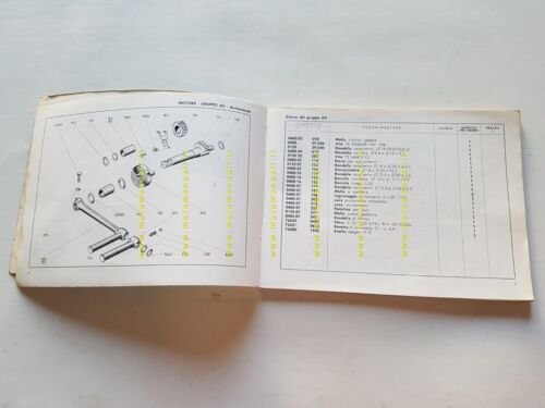 Ducati 160 Monza Junior 1966 catalogo ricambi originale spare parts …