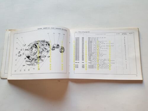 Ducati 160 Monza Junior 1966 catalogo ricambi originale spare parts …
