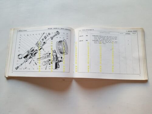 Ducati 160 Monza Junior 1966 catalogo ricambi originale spare parts …