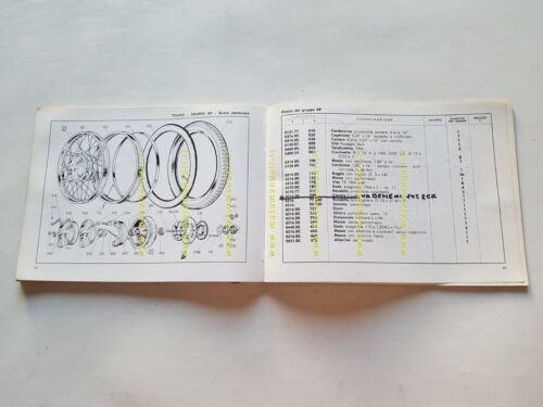 Ducati 160 Monza Junior 1966 catalogo ricambi originale spare parts …