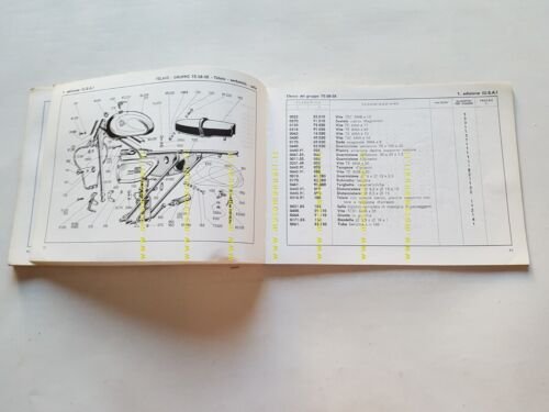 Ducati 160 Monza Junior 1966 catalogo ricambi originale spare parts …