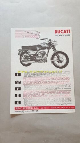 Ducati 160 Monza Junior 1969 depliant originale moto brochure