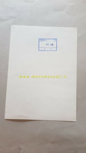 Ducati 160 Monza Junior 1969 depliant originale moto brochure
