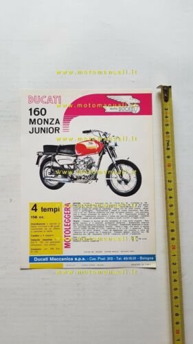 Ducati 160 Monza Junior depliant originale italiano brochure