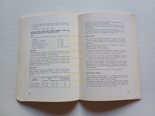 Ducati 175 Sport 1957 manuale uso manutenzione INGLESE originale owner's …