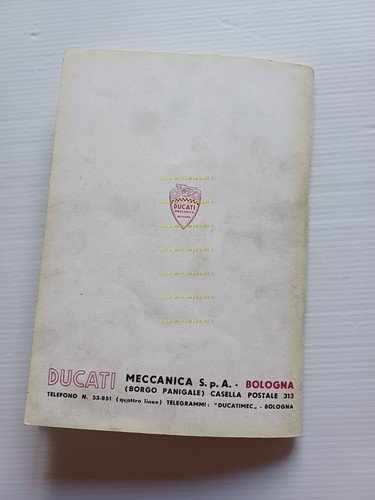 Ducati 175 Sport 1957 manuale uso manutenzione INGLESE originale owner's …