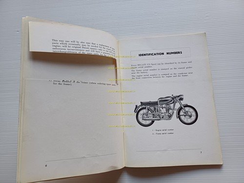 Ducati 175 Sport 1957 manuale uso manutenzione INGLESE originale owner's …