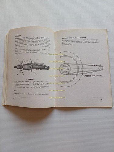 Ducati 175 Sport 1958 manuale uso manutenzione libretto originale italiano