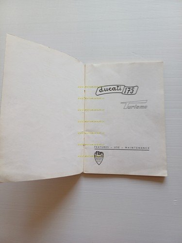 Ducati 175 Turismo 1957 manuale uso manutenzione libretto originale INGLESE