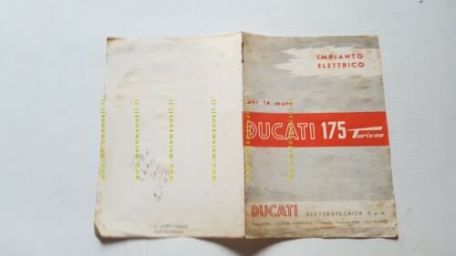 Ducati 175 Turismo anni 50 schema impianto elettrico originale