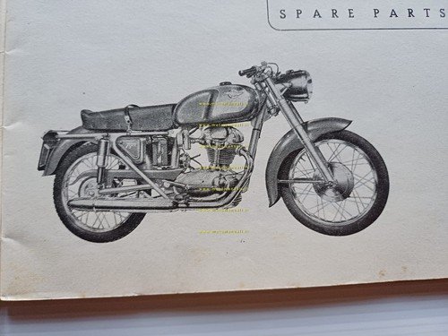 Ducati 175 Turismo CATALOGO RICAMBI originale testo Inglese Francese