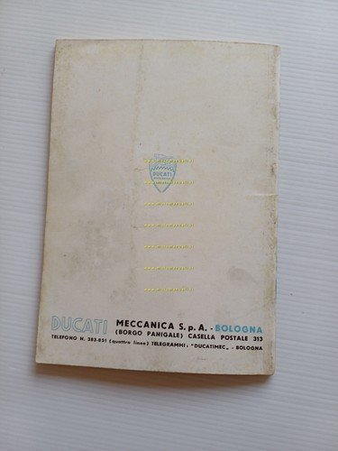 Ducati 175 Turismo Speciale 1959 manuale uso manutenzione originale italiano