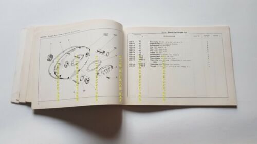 Ducati 175 Turismo Speciale catalogo ricambi moto originale parts catalogue