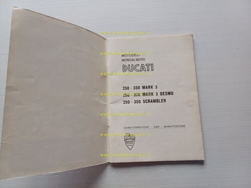 Ducati 250 - 350 Mark3 Desmo - Scrambler - Mark3 …