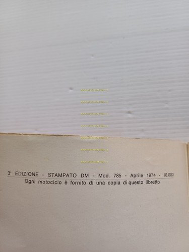 Ducati 250-350-450 Desmo-Scrambler-Mk3 A. Elettronica 1974 manuale uso ORIGINALE