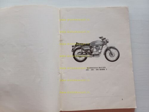 Ducati 250-350-450 Desmo-Scrambler-Mk3 A. Elettronica 1974 manuale uso ORIGINALE