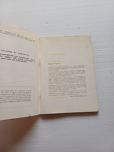 Ducati 250-350-450 Desmo-Scrambler-Mk3 A. Elettronica 1974 manuale uso ORIGINALE