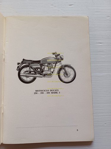 Ducati 250-350-450 Desmo-Scrambler-Mk3 A. Elettronica 1974 manuale uso ORIGINALE