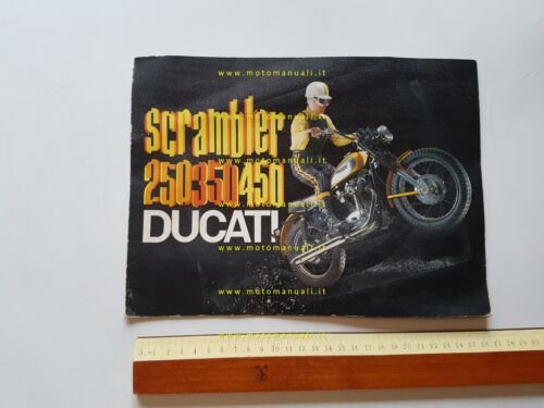 Ducati 250 350 450 Scrambler 1970 depliant originale