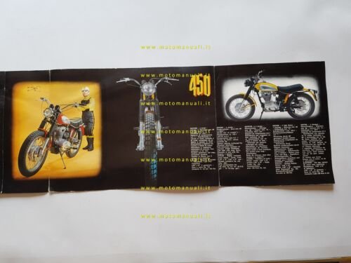 Ducati 250 350 450 Scrambler 1970 depliant originale
