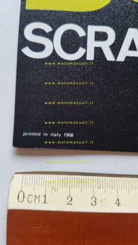 Ducati 250-350 Scrambler 1968 depliant originale INGLESE moto brochure