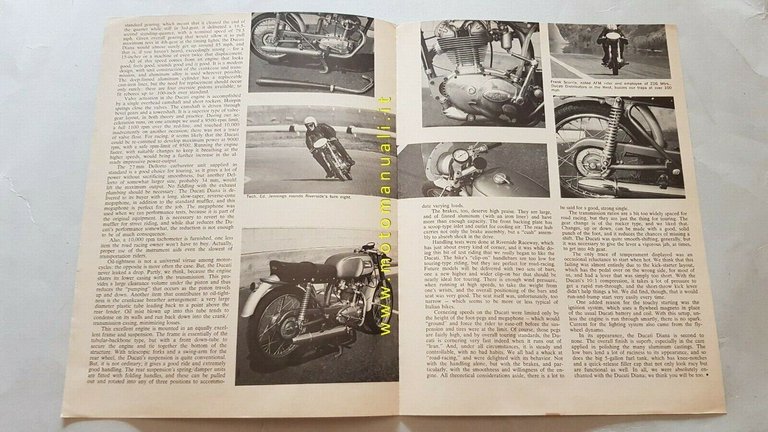 Ducati 250 Diana Mark 3 1964 ristampa prova Cycle World …