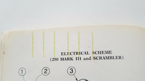 Ducati 250 Mach 1-MarK 3-Scrambler-GT-Monza 1964 manuale uso USA owner's …