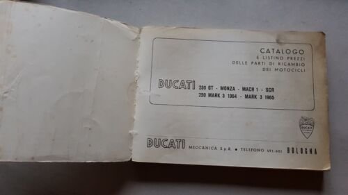 Ducati 250 Mach 1 Mark3 Scrambler '64 catalogo ricambi originale …