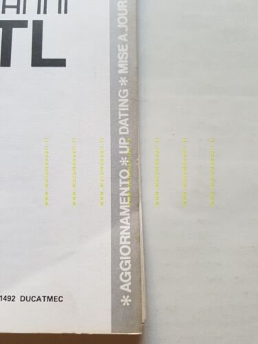 Ducati 350 - 500 GTL aggiornamento manuale officina workshop manual