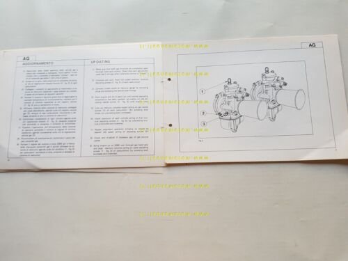 Ducati 350 - 500 GTL aggiornamento manuale officina workshop manual