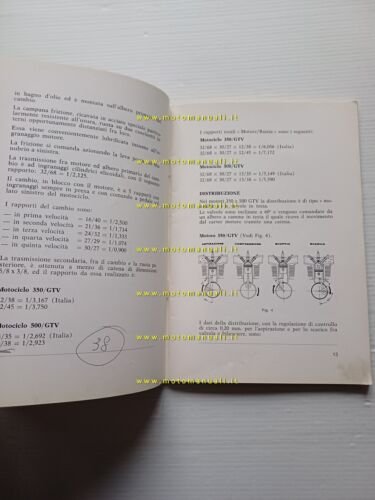 Ducati 350 - 500 GTV 1977 manuale uso manutenzione originale …